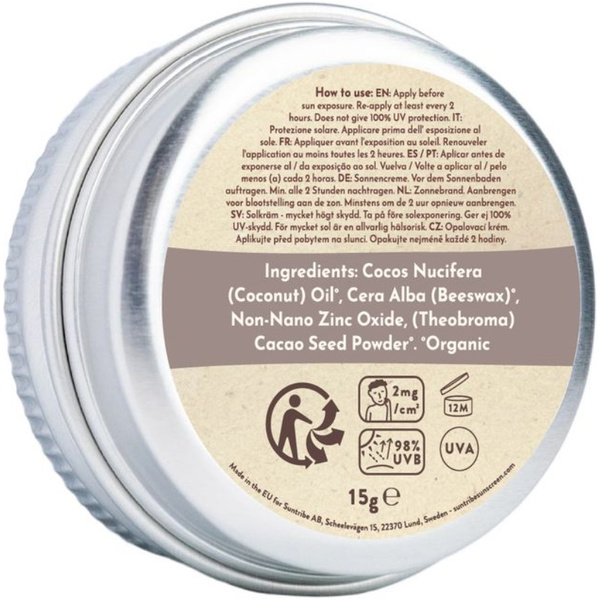 2026 Suntribe Bio Minéraux Mini Zinc Etain SPF 50 STZTM - Cocoa Tint